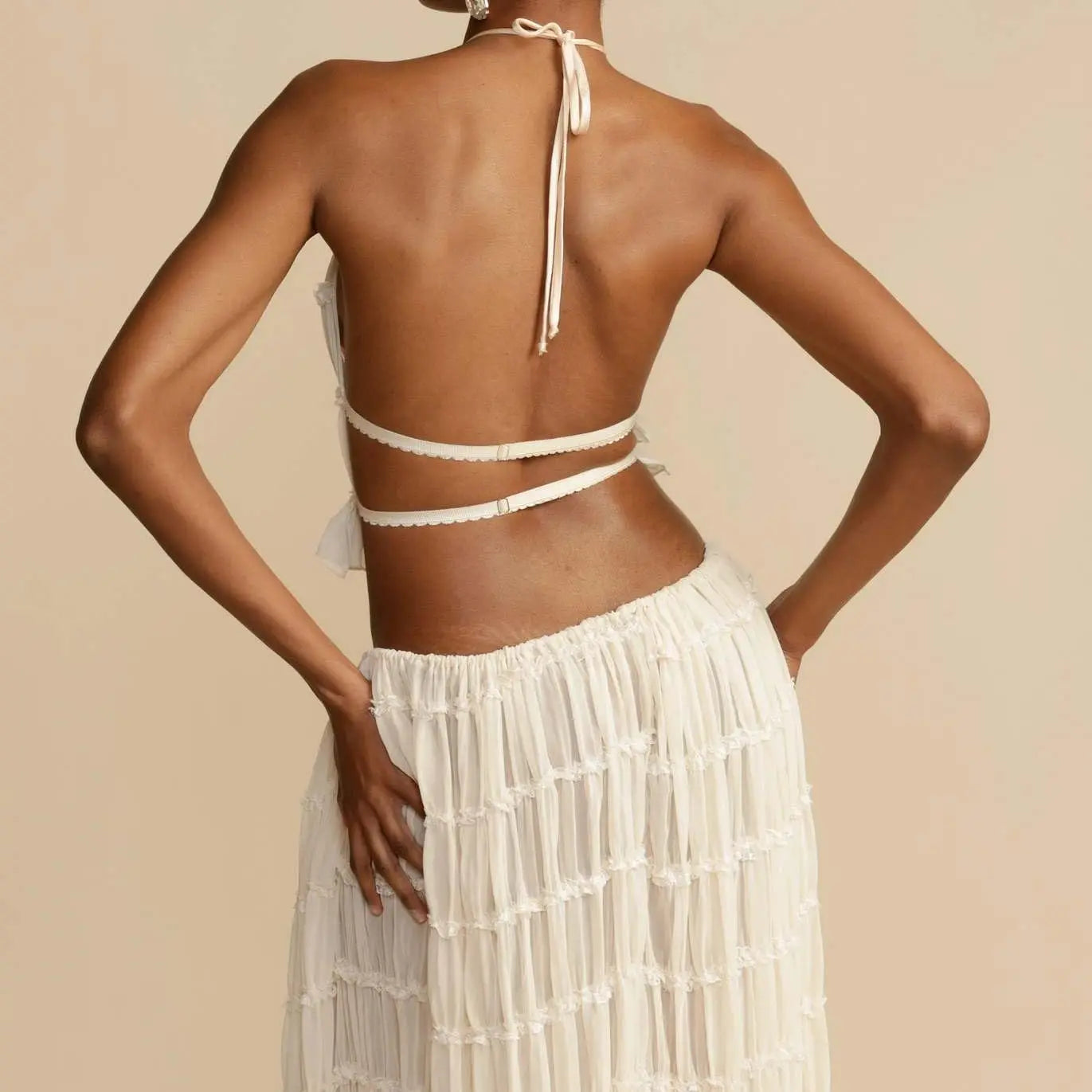 Women Boho Sexy Backless Matching Suit