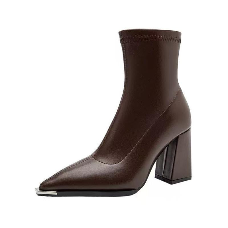 Noir Elegance Ankle  Boots