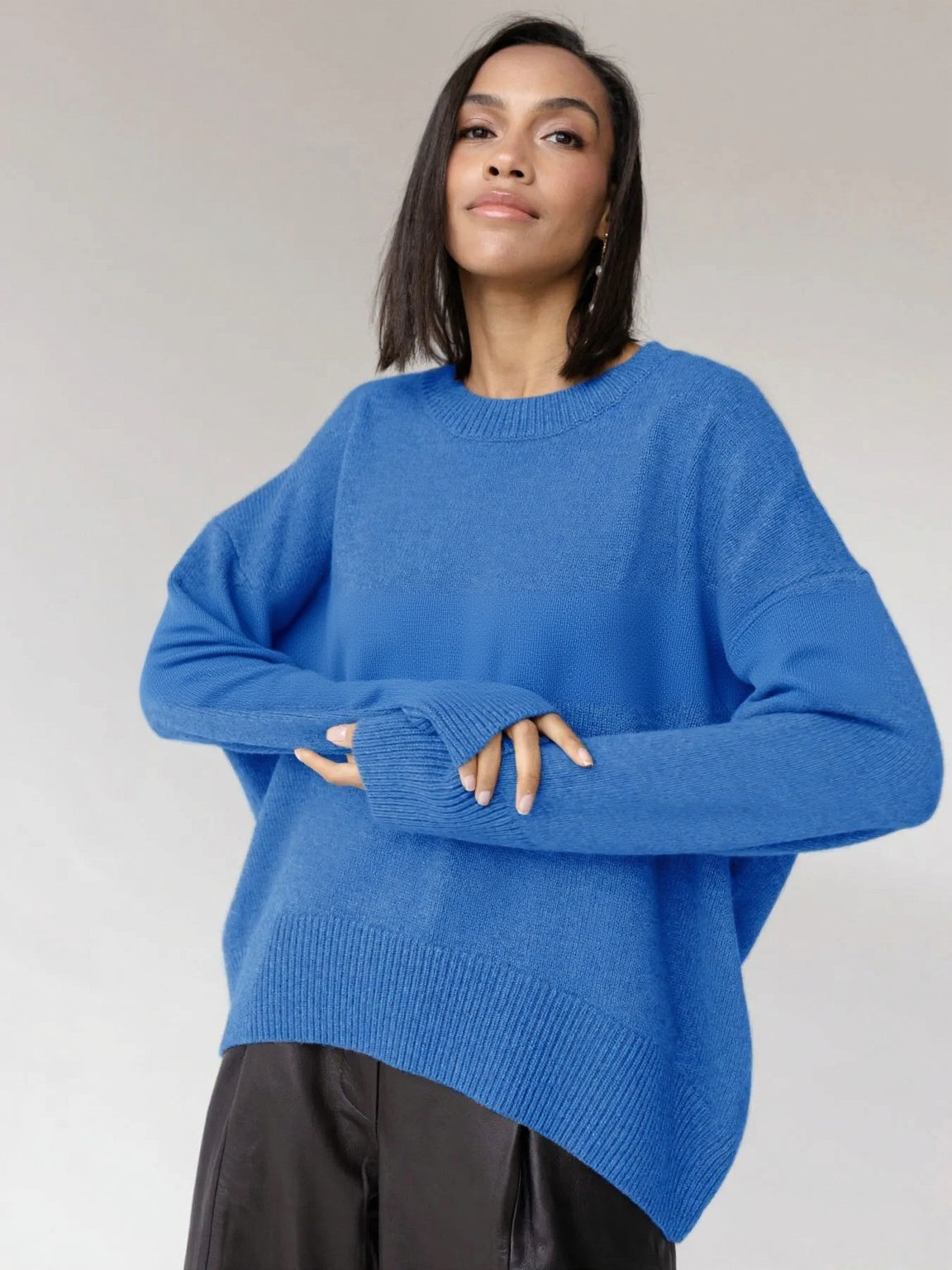 Cozy Oversized Knit Sweater-Winter Comfort Collection