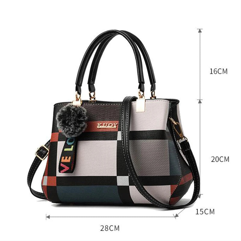 Signature Multi-Stripe Elegant Handbag