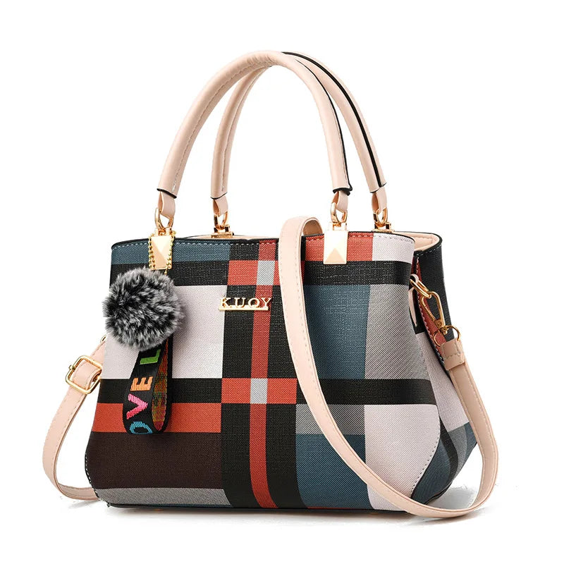 Signature Multi-Stripe Elegant Handbag