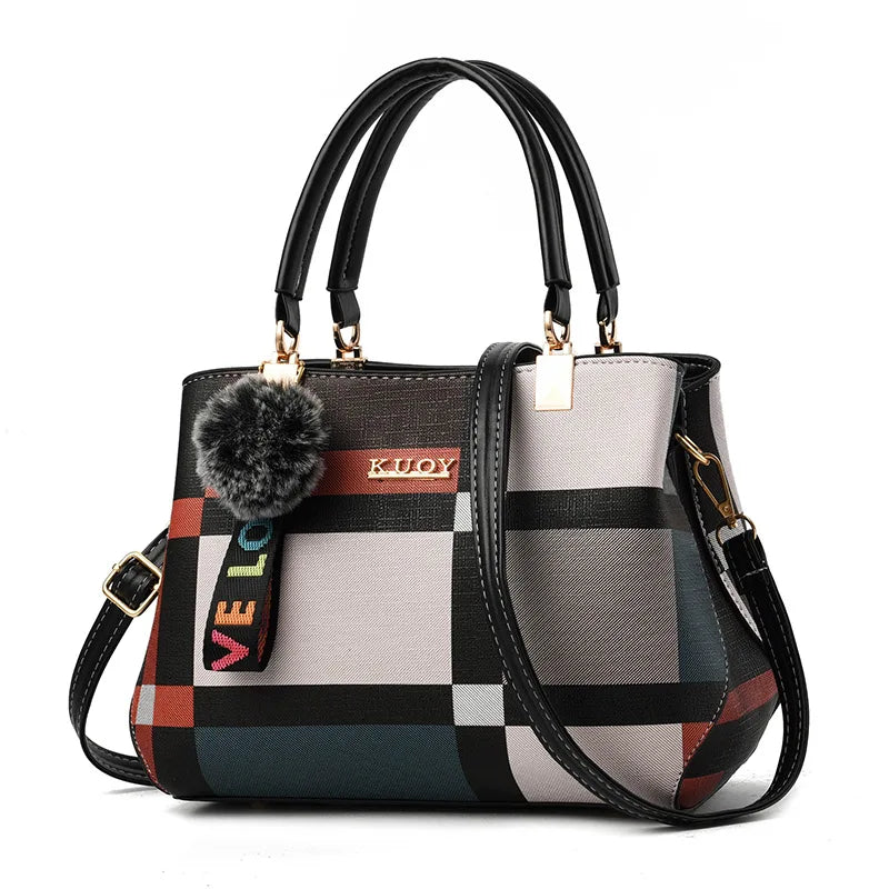 Signature Multi-Stripe Elegant Handbag