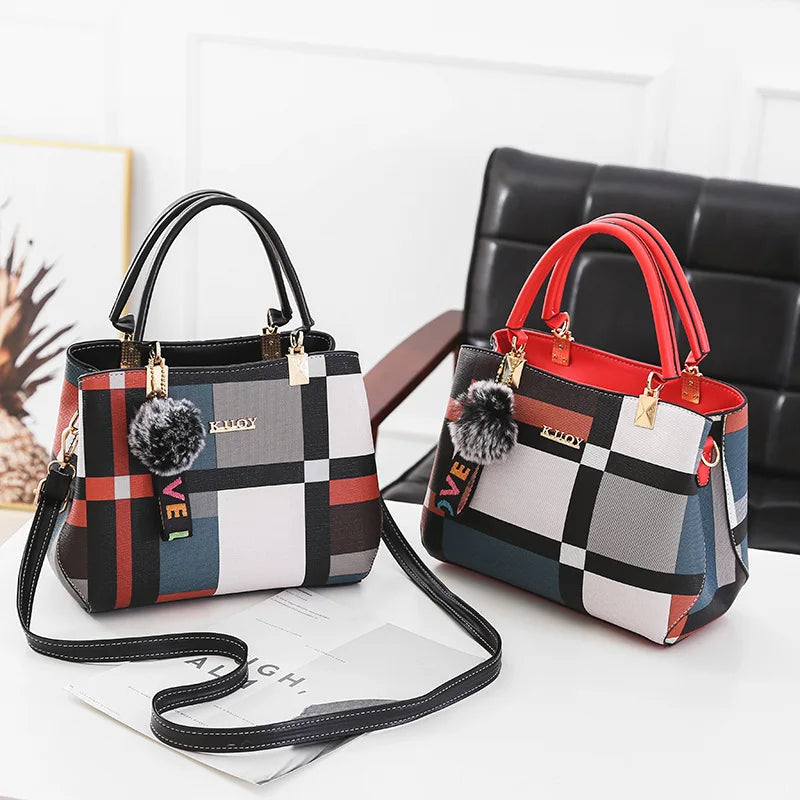 Signature Multi-Stripe Elegant Handbag