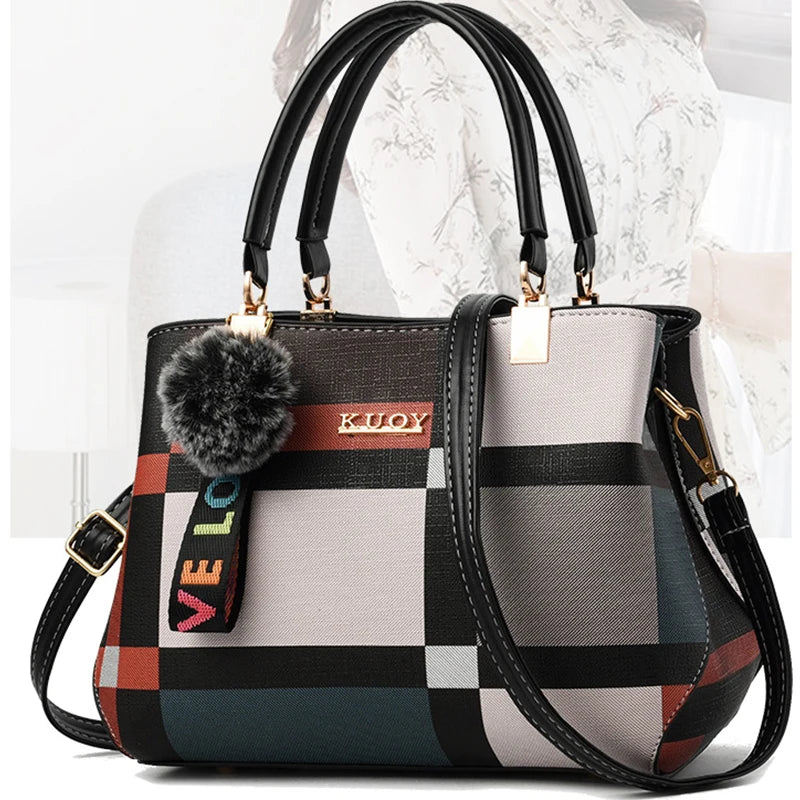 Signature Multi-Stripe Elegant Handbag