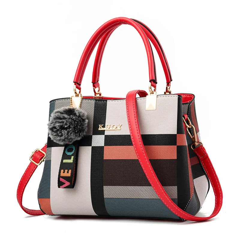 Signature Multi-Stripe Elegant Handbag