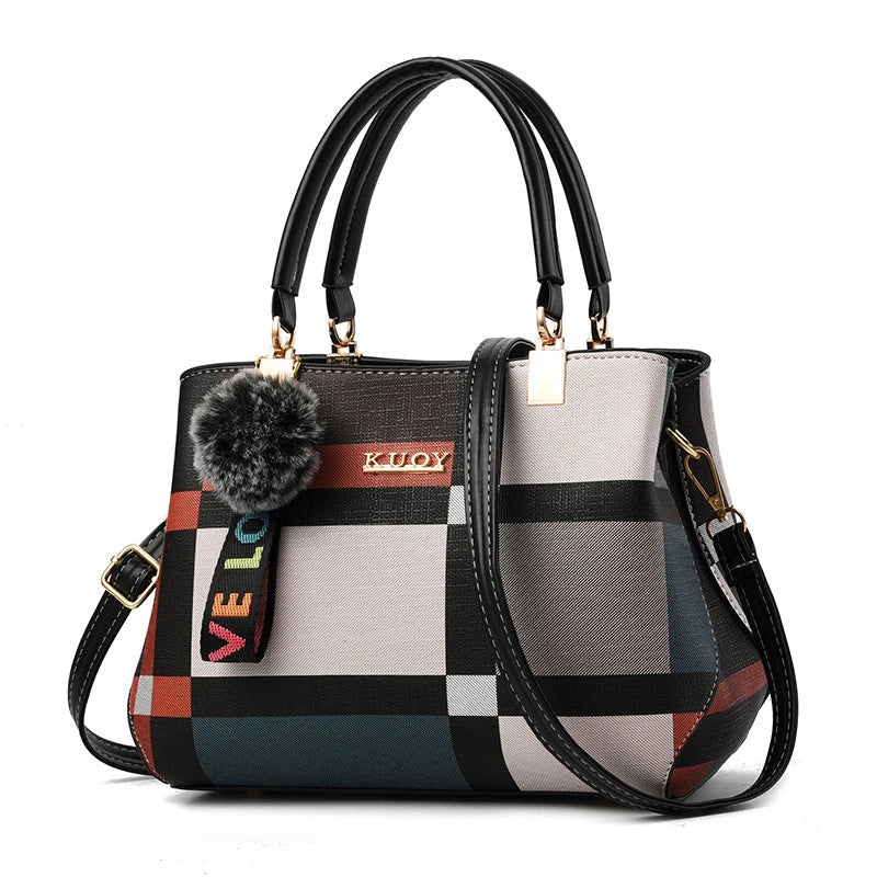 Signature Multi-Stripe Elegant Handbag