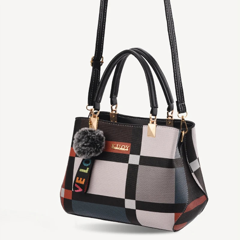Signature Multi-Stripe Elegant Handbag