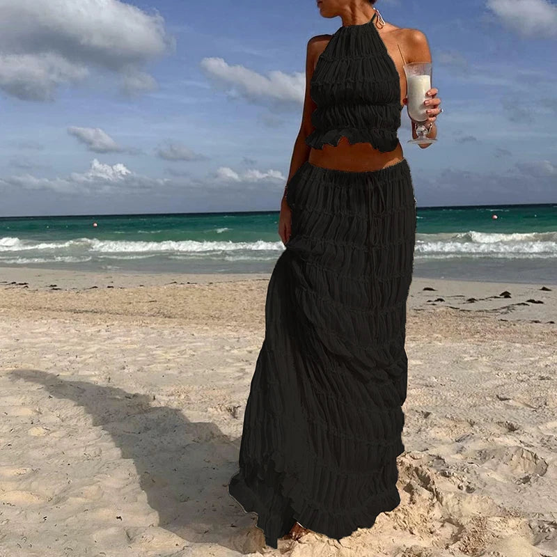 Women Boho Sexy Backless Matching Suit
