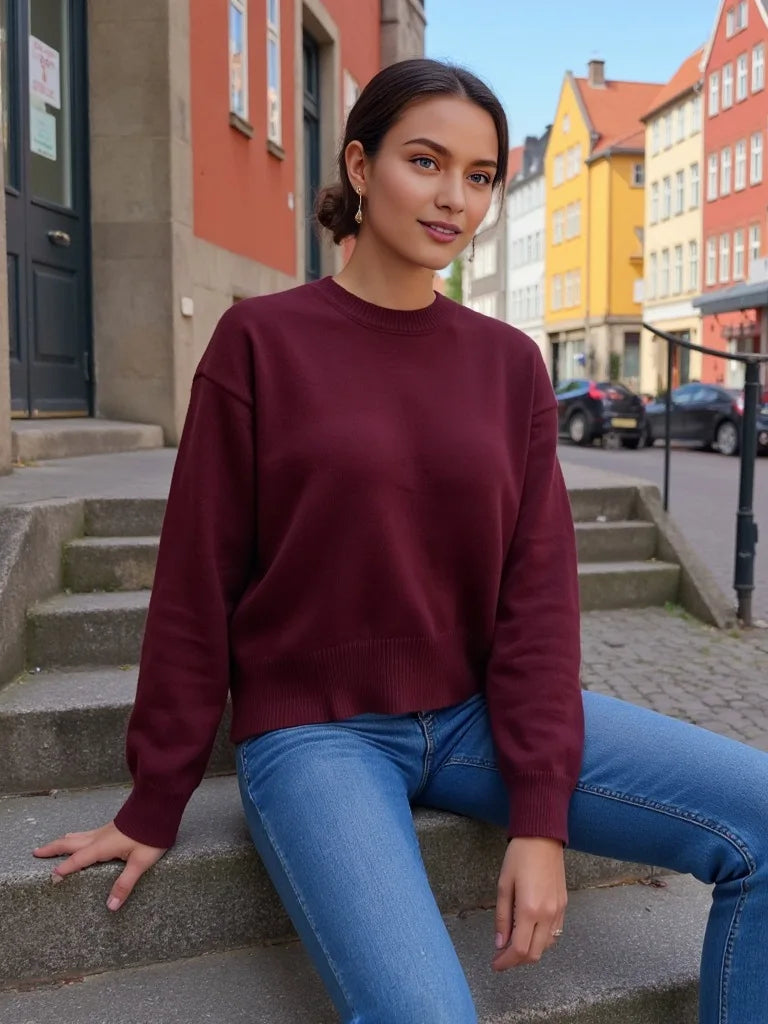 Cozy Oversized Knit Sweater-Winter Comfort Collection