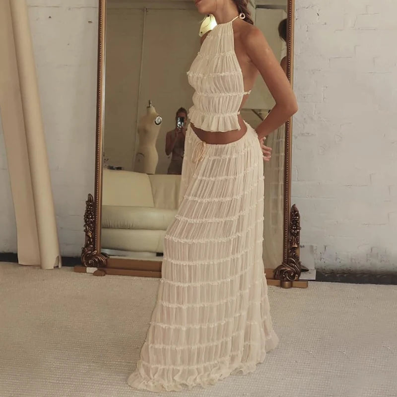 Women Boho Sexy Backless Matching Suit