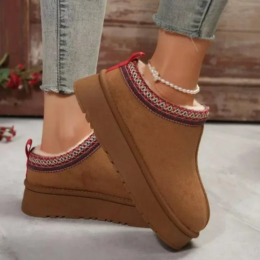 Warm Plush Platform Boots