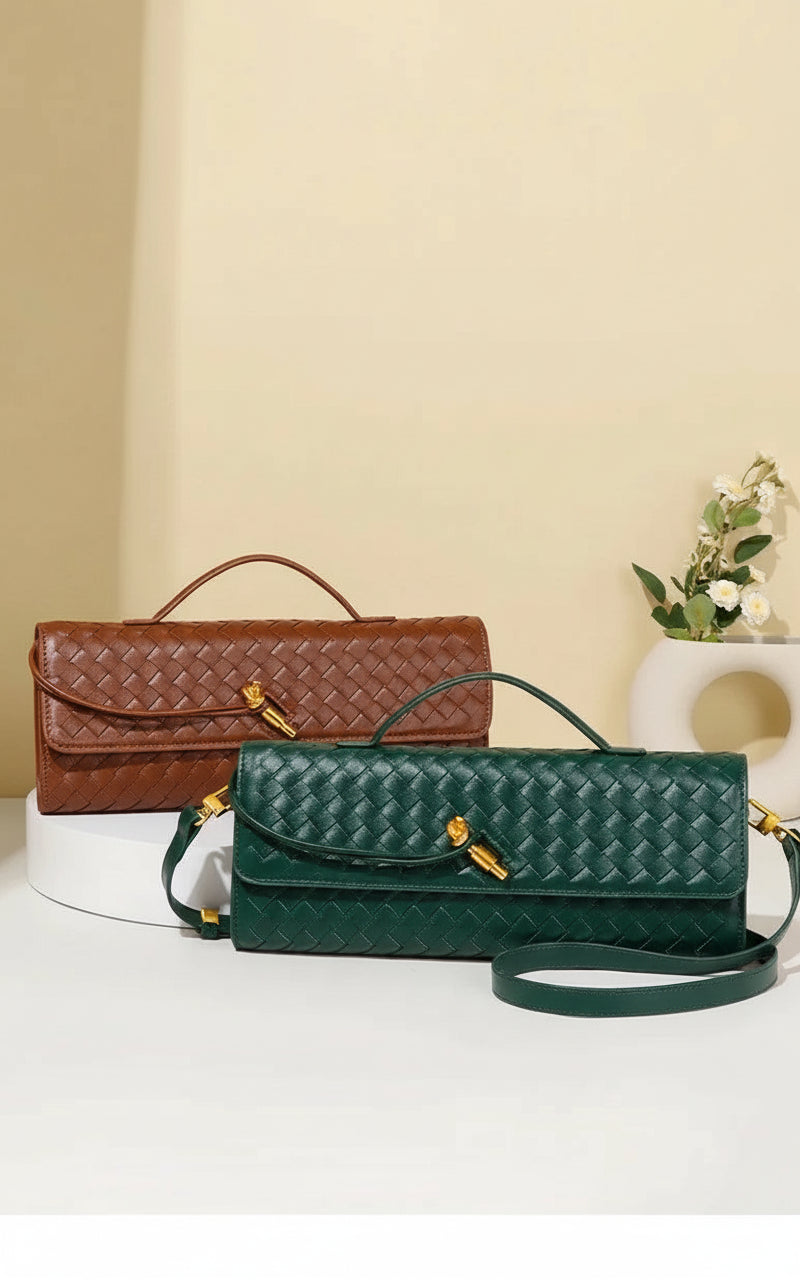 BellaVogue Signature Woven Clutch