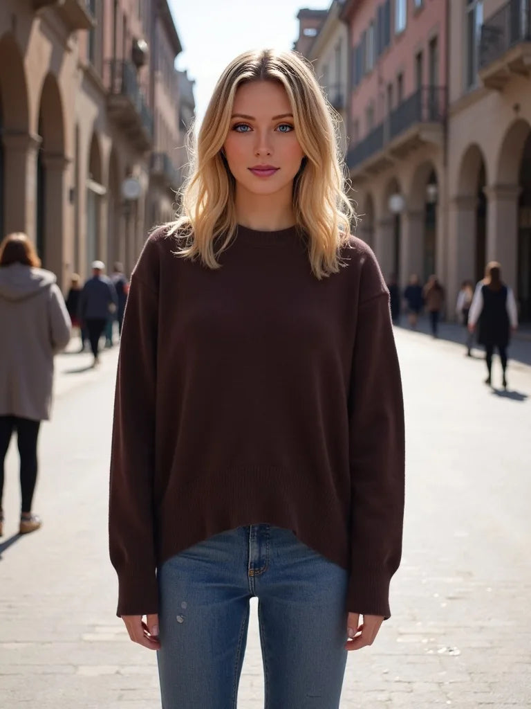 Cozy Oversized Knit Sweater-Winter Comfort Collection