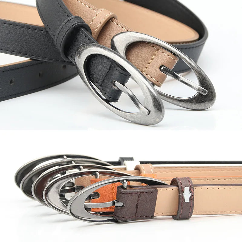 Double Oval Buckle Belt