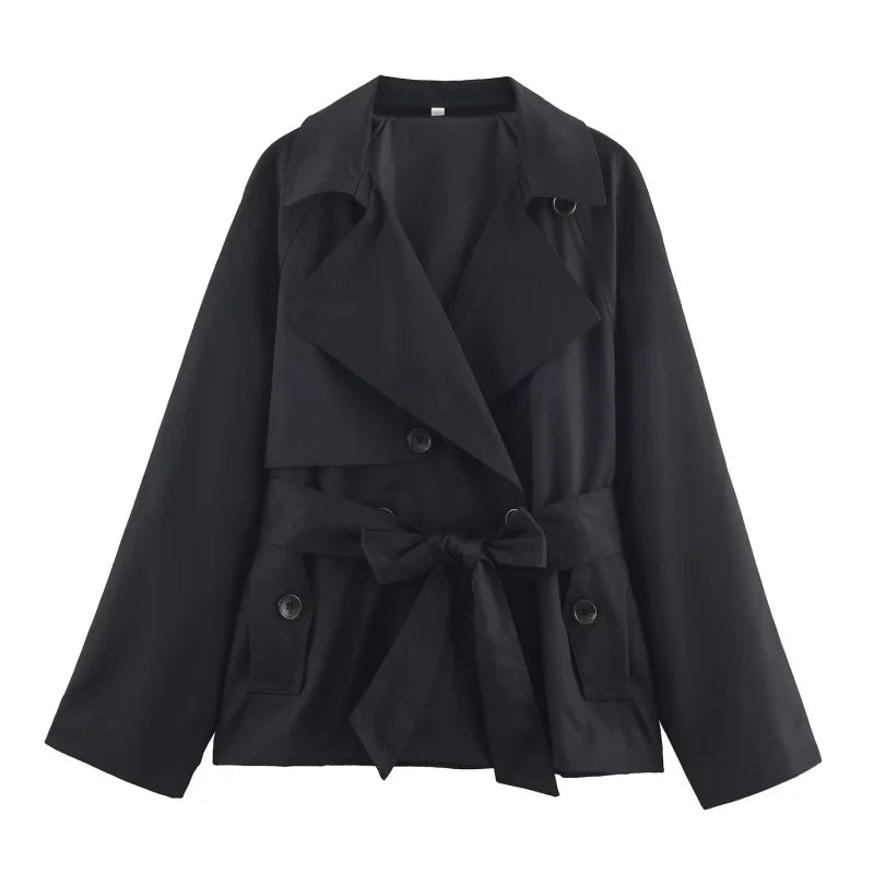 Elegant Belted Trench Coat