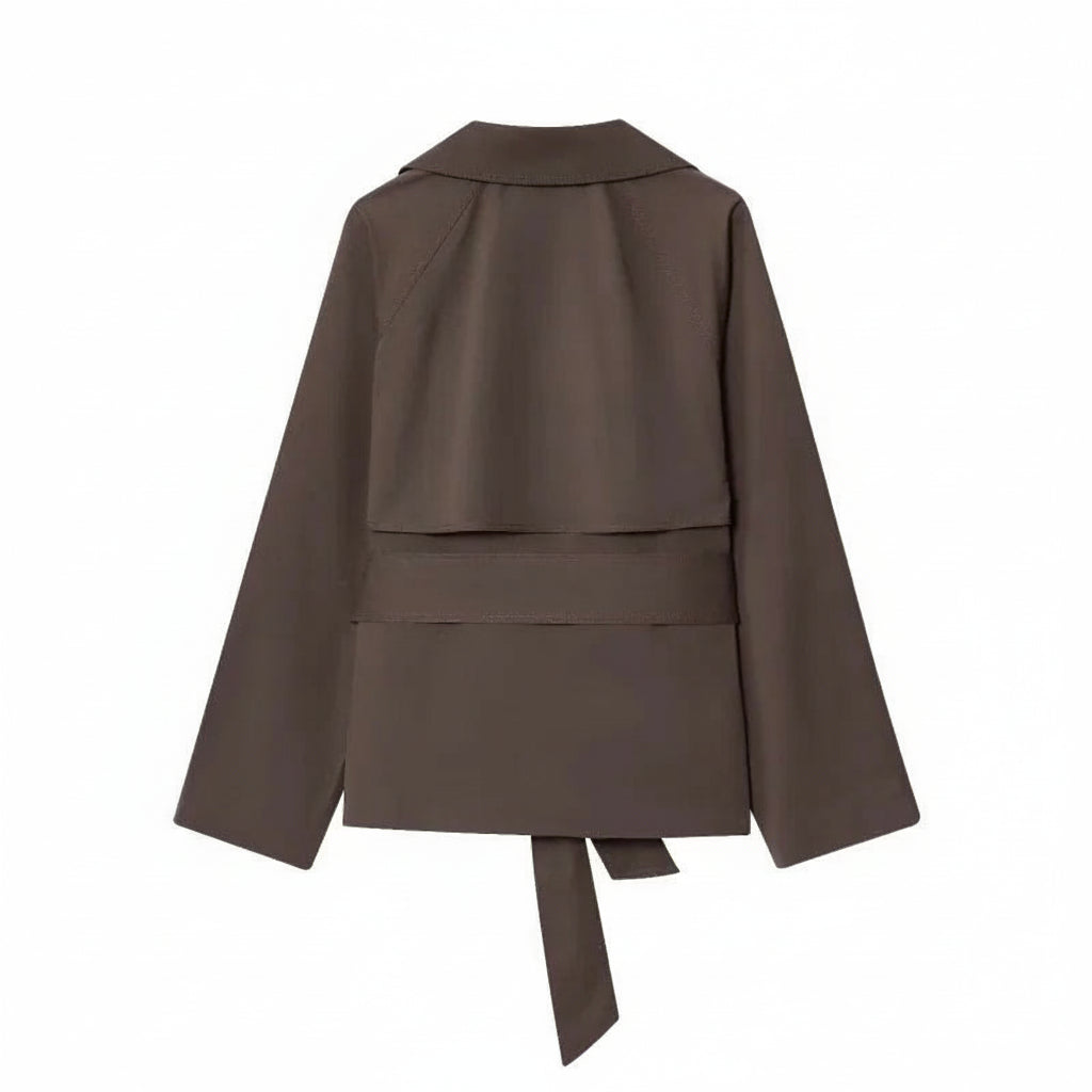 Elegant Belted Trench Coat