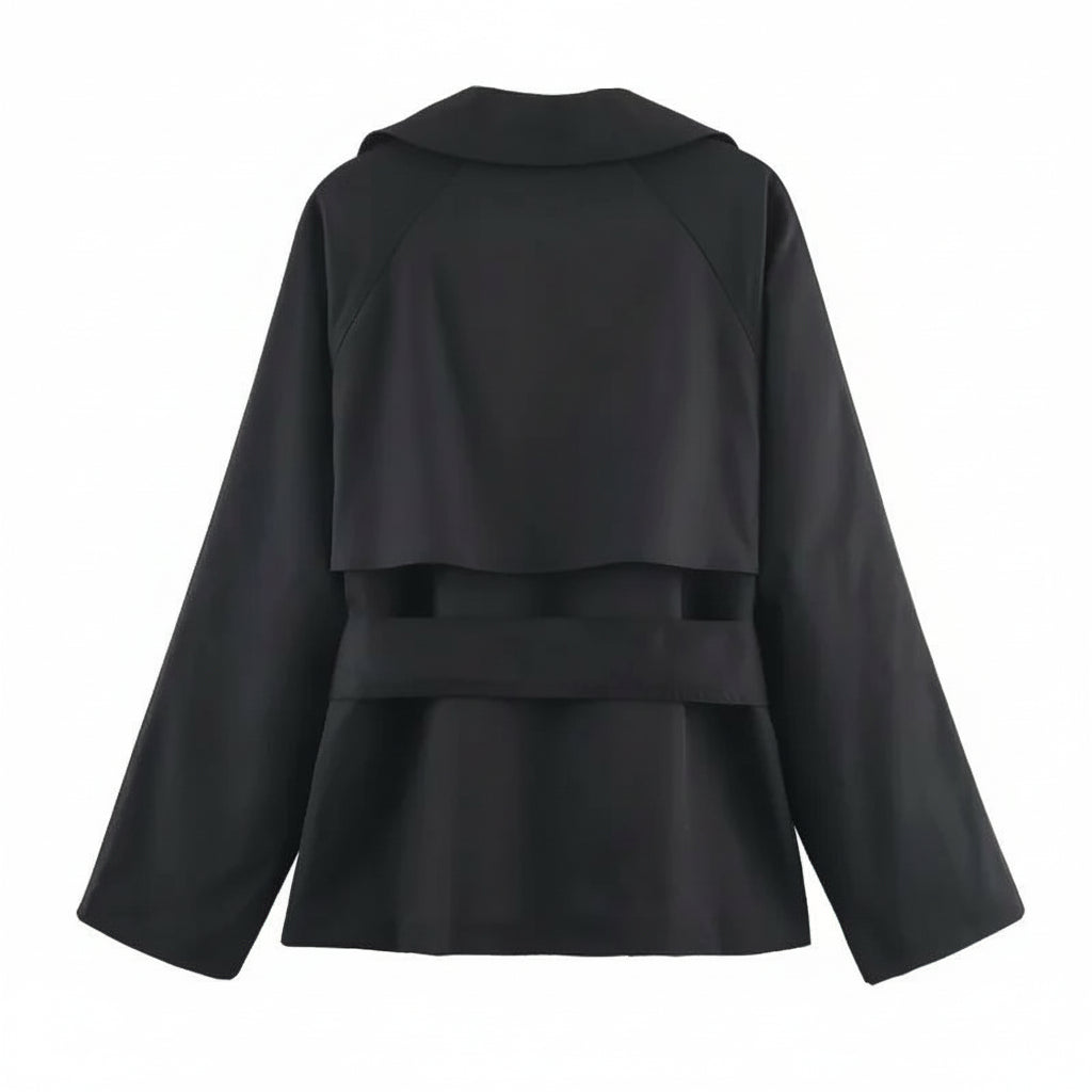 Elegant Belted Trench Coat
