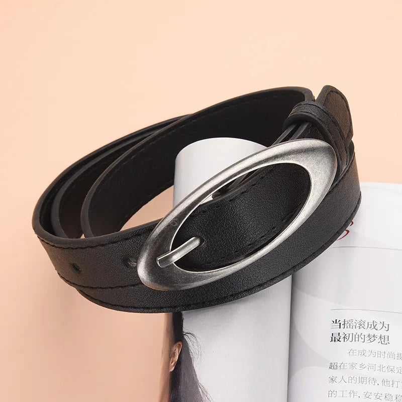 Double Oval Buckle Belt