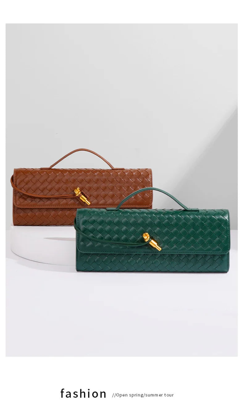 BellaVogue Signature Woven Clutch