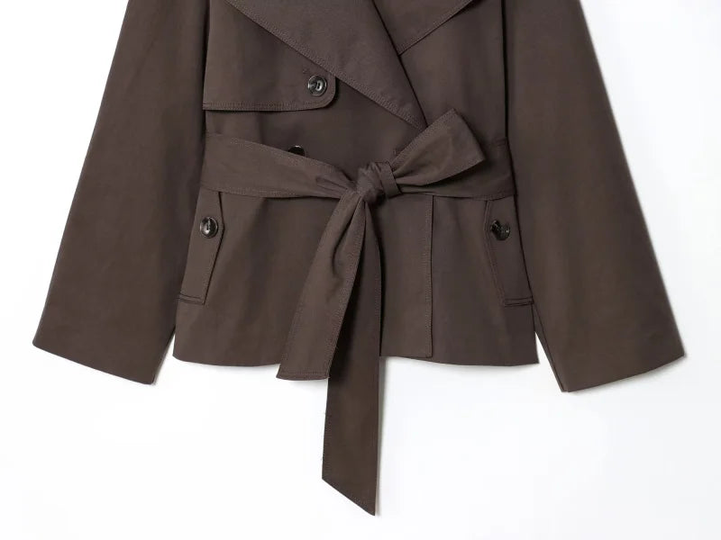 Elegant Belted Trench Coat
