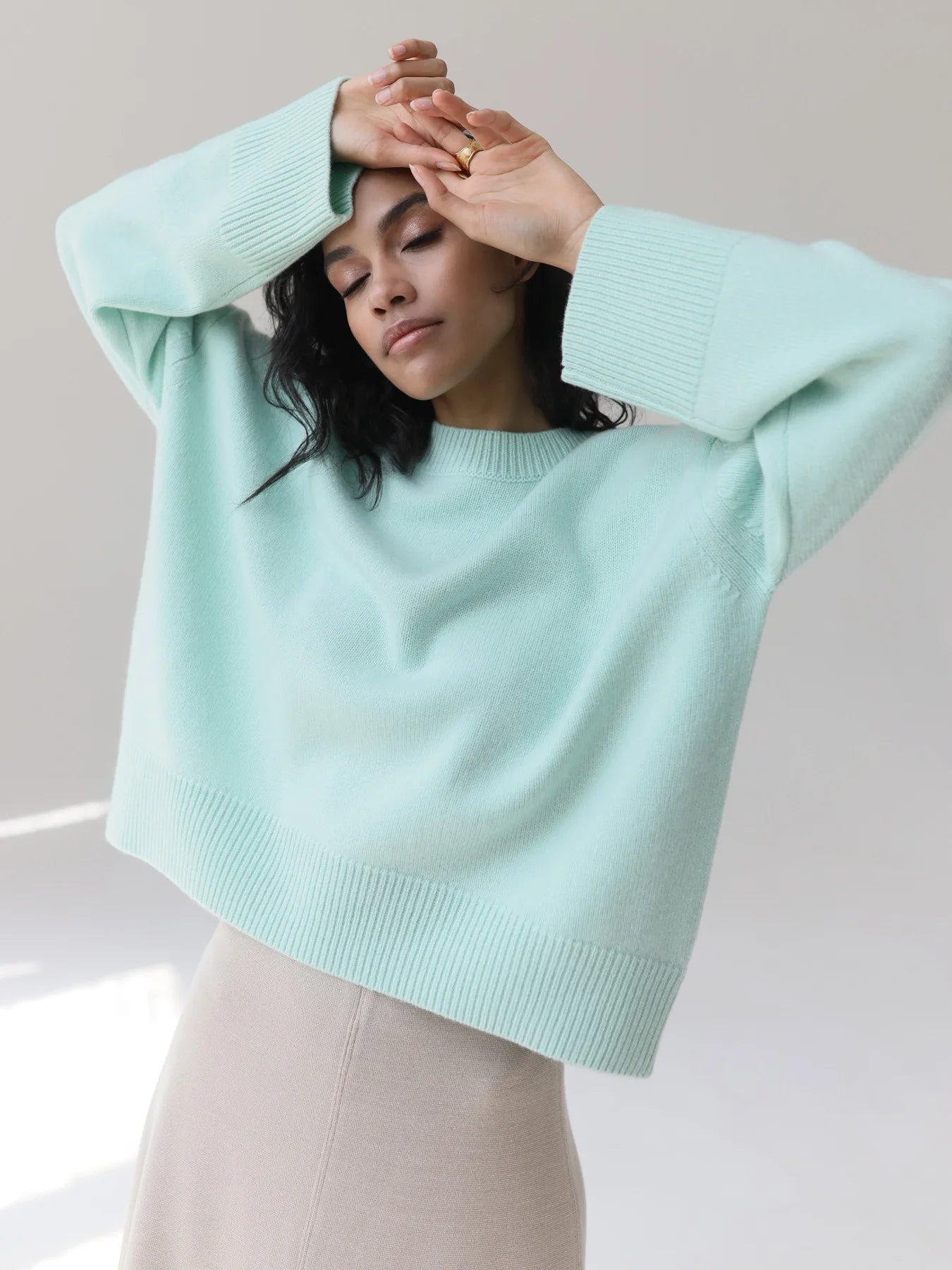 Cozy Oversized Knit Sweater-Winter Comfort Collection