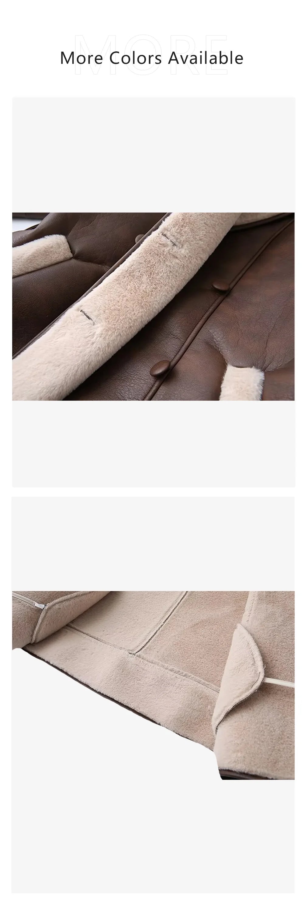 Winter Shearling Belted Coat – Luxury Warm Faux Leather Jacket