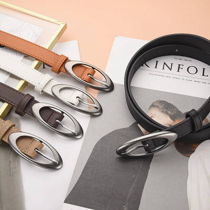 Double Oval Buckle Belt