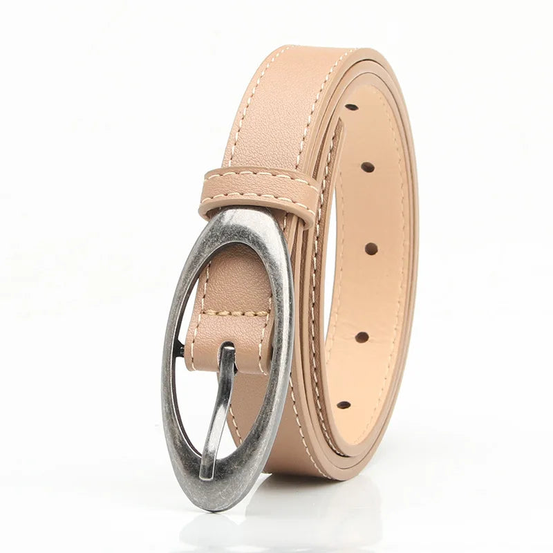 Double Oval Buckle Belt
