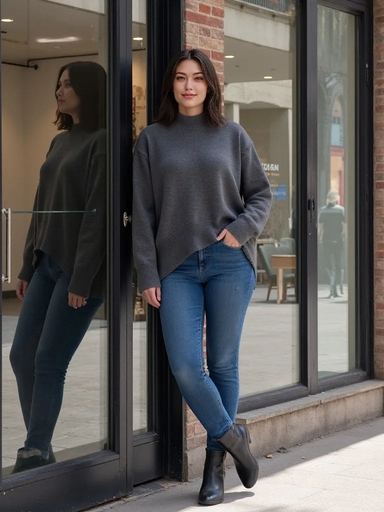 Cozy Oversized Knit Sweater-Winter Comfort Collection