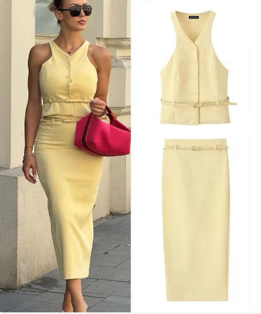 Summer Layered Midi Dress
