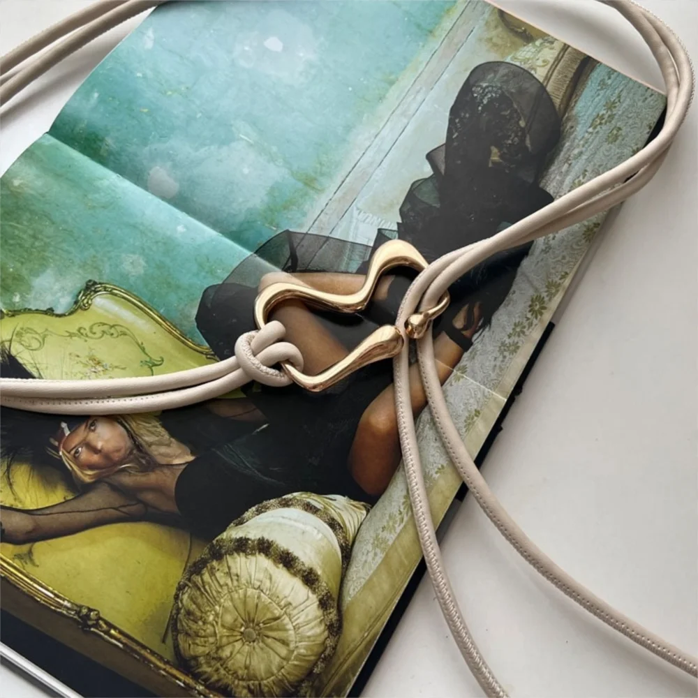 Elegant Gold-Hook Waist Belt