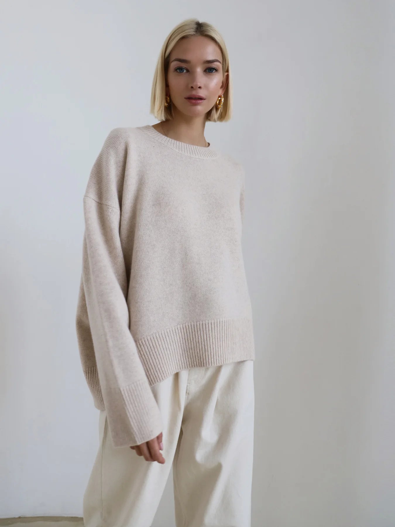 Cozy Oversized Knit Sweater-Winter Comfort Collection
