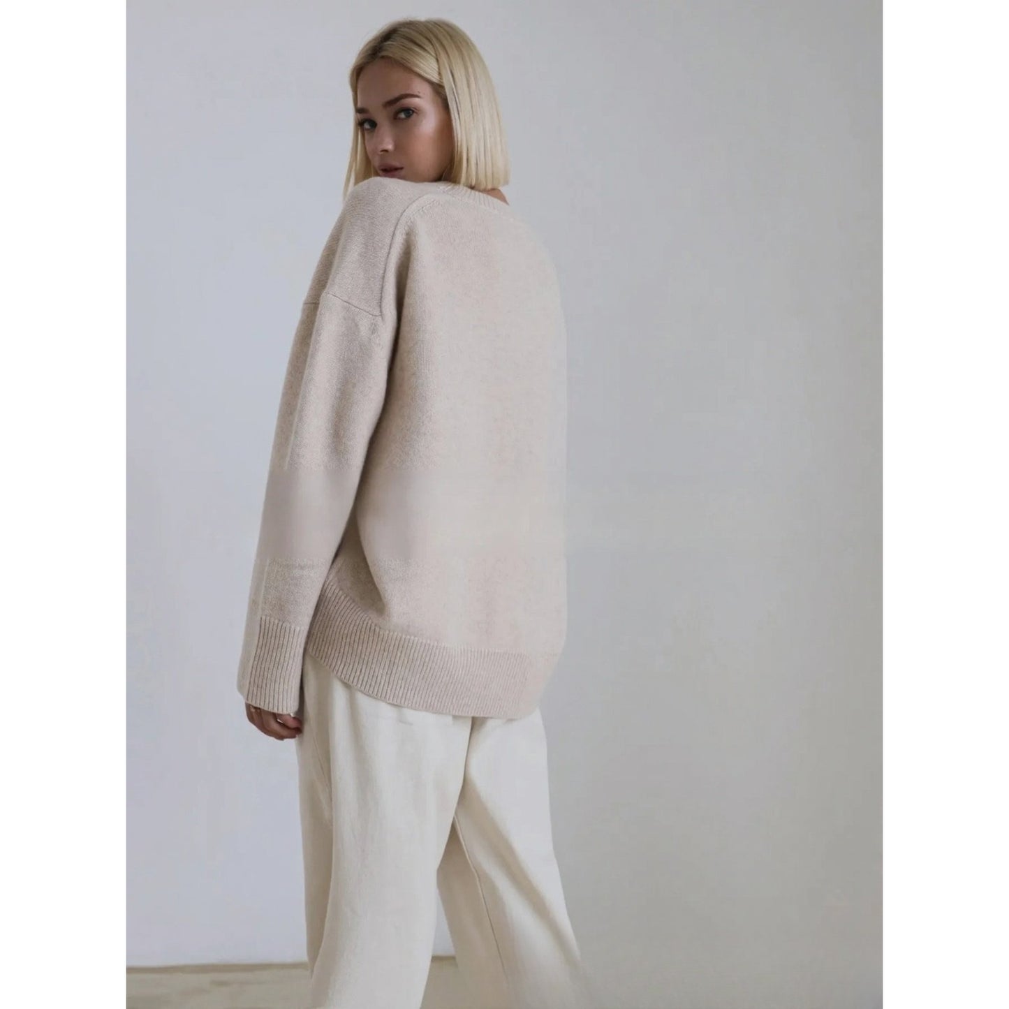 Cozy Oversized Knit Sweater-Winter Comfort Collection