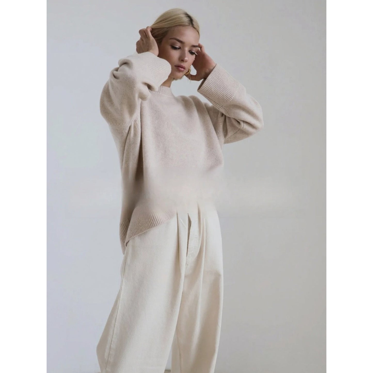 Cozy Oversized Knit Sweater-Winter Comfort Collection
